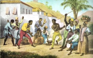 slaves doing capoeira