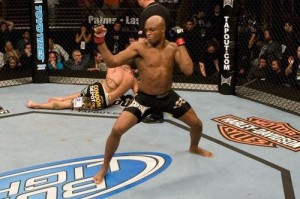 silva celebrating